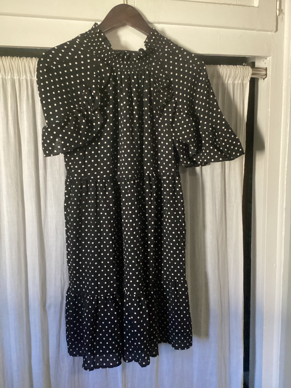 Sezane Short Polk Dot Ninon Dress Size 36 US 4 Small